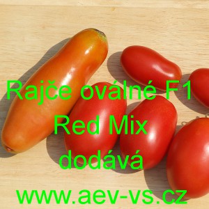 Rajče tyčkov&eacute; hybridn&iacute; ov&aacute;ln&eacute; Red F1 Mix